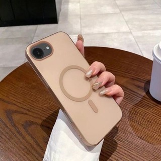 เหมาะสําหรับ iPhone 16e 7 8 Plus X XS Max XR 11 12 13 Pro Max 14 SE2 SE3, เคสโทรศัพท์ฝ้าบางเฉียบแม่เหล็ก