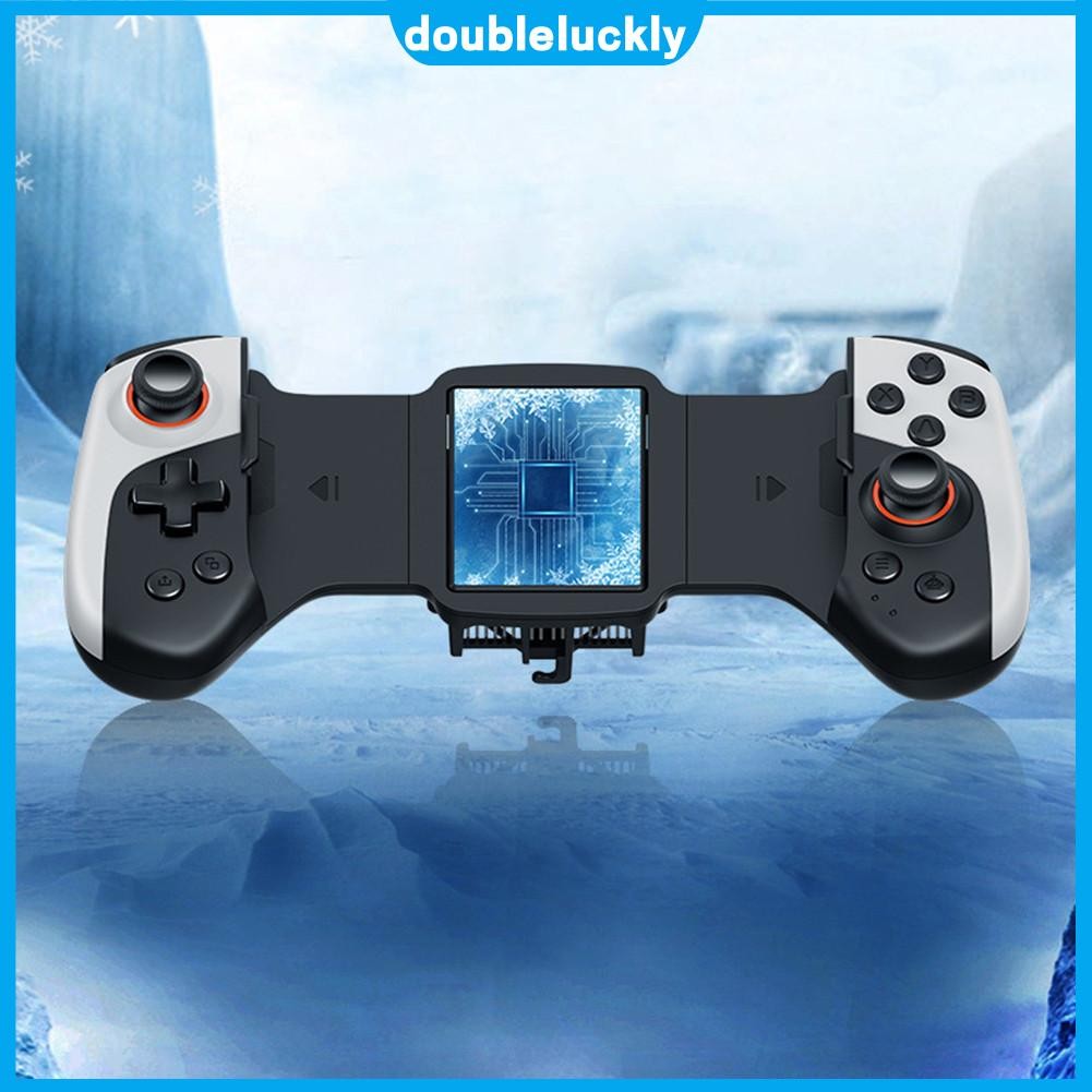 2 in 1 Telescopic Gamepad ประเภท C Dual จอยสติ๊กไร้สาย Cooling ตัวควบคุมเกมมือถือสําหรับ iPhone Android โทรศัพท์สวิทช์ PC