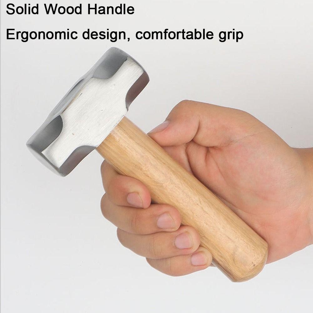 ค้อน ช่างฟิต WELLNESSSPOT ค้อนแปดเหลี่ยมขนาดเล็กเหล็กคาร์บอนตามหลักสรีระศาสตร์สะดวกในการใช้ไม้เนื้อแข็งทนทานด้ามสั้นด้ามไม้ค้อนปรับปรุงบ้าน - รูปที่ 3