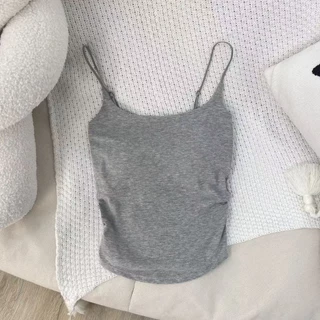 SP-16 สายเดี่ยวสีพื้น สายเดี่ยว มีฟองน้ำไม่ต้องใส่เสื้อใน เสื้อผ้าผู้หญิง ผ้าใส่สบาย พร้อมส่ง