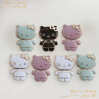 ขาตั้งติดเคสมือถือ แมวเคธีขอบทองน่ารัก พร้อมกระจก ที่วางติดตั้งงง่าย ใช้พร้อมกับโทรศัพท์หลายรุ่นได้ สะดวกหมุนวางโทรศัพท์
