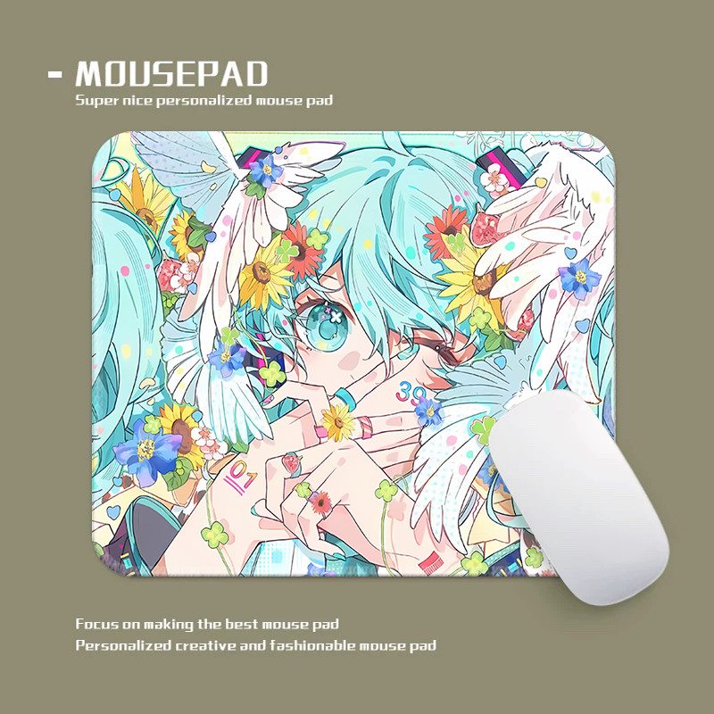 แผ่นรองเมาส์ Hatsune Miku - แผ่นรองเมาส์ vibran ที่มีลักษณะเป็นนักร้องเสมือนไอคอน