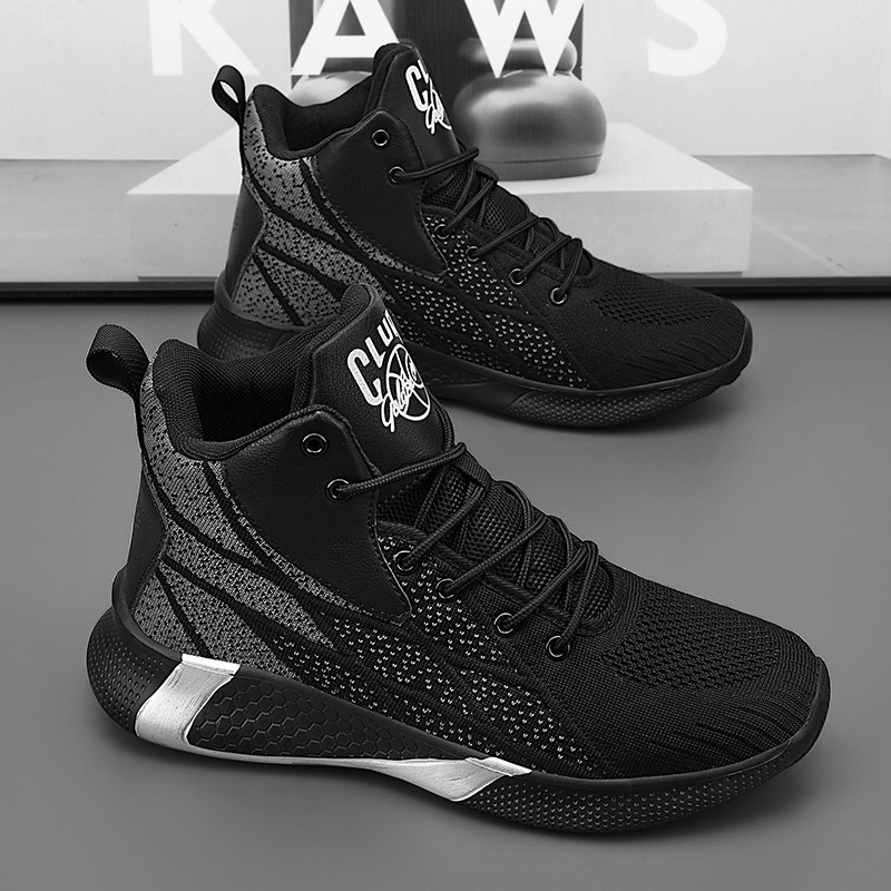 รองเท้าบาสเก็ตบอลใหม่ปี 2025 ขนาดใหญ่ รองเท้ากีฬา Flyknit