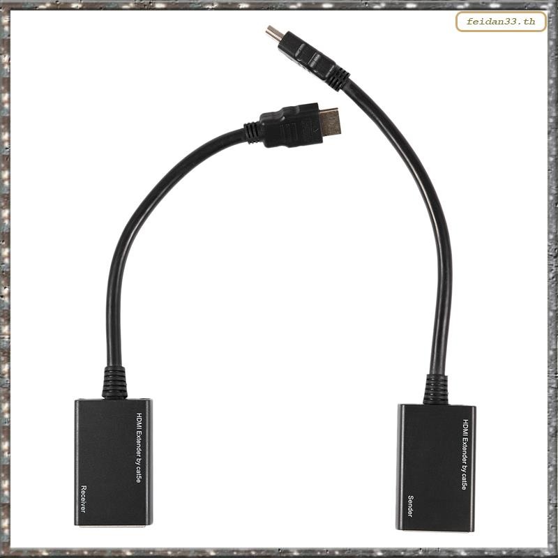 [LHY] Over RJ45 CAT5e CAT6 UTP LAN Ethernet Extender Repeater 1080P 3D ถึง 100ft
