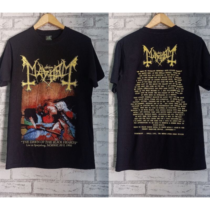 เสื้อยืดคอกลมผ้าฝ้ายพิมพ์ลาย Mayhem Dawn Of The Heart S-5XL – โปรปัง