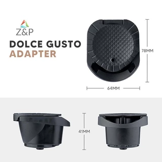 Z&P อะแดปเตอร์แคปซูลกาแฟแบบใช้ซ้ําได้สําหรับ Dolce Gusto Genio S Crema Pod เครื่องบด COD
