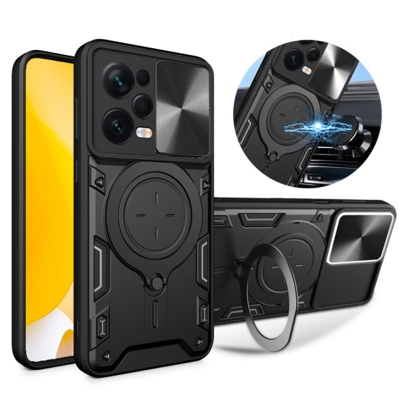 CASE XIAOMI POCO X5 X5 PRO MAGNETIC IRING CASE ROTARY STANDING PHONE SLIM FIT CASE PNEW