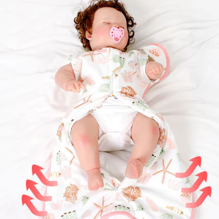 Berma Baby ถุงนอนเด็ก ซิป 2ทิศทาง ผ้าฝ้ายแท้ นุ่มสบาย ให้ลูกน้อยอบอุ่นราวกับนอนในอ้อมแขนแม่