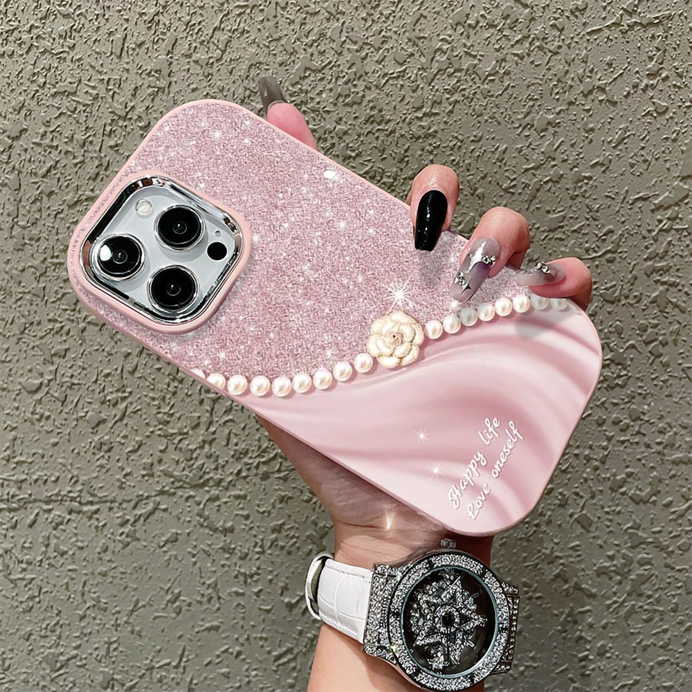 แฟชั่นเคส สไตล์เกาหลี For iPhone 11 13 12 15 14 17 Pro Max 7 8 Plus เคสน่ารัก 16 Pro Max เคสไอโฟน 17