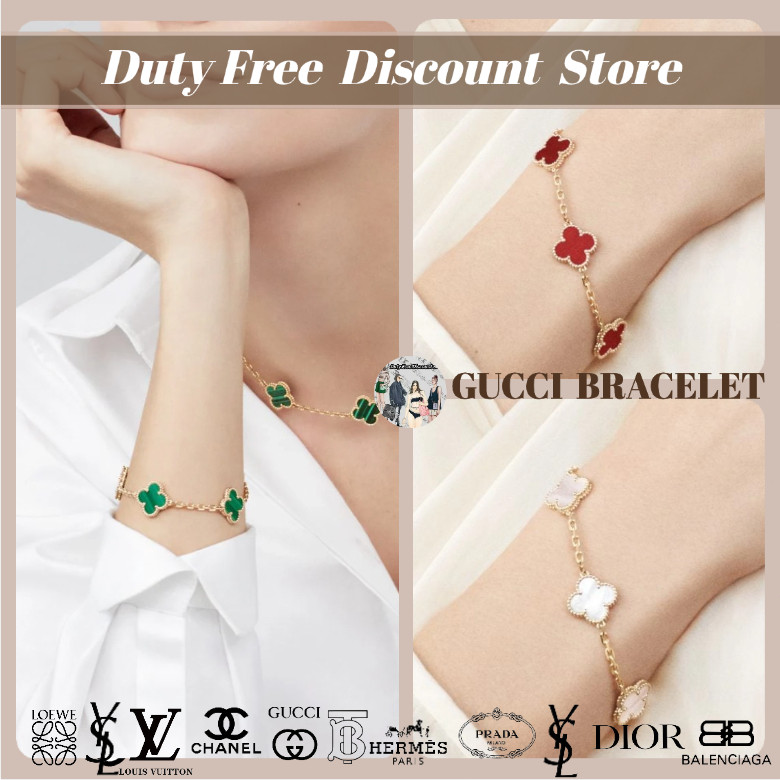 Van Cleef & Arpels Vintage Alhambra Bracelet 5 Motifต้องการดูเพิ่มเติมไหม? การรับประกันสองปี ของแท้ 