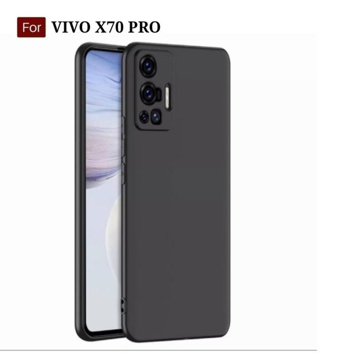 CASE VIVO X70 / X70 PRO SILICONE TPU SLIM MATTE CASE SOFT BLACK DOFF คุณภาพสูง