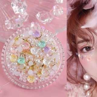 ฟรีกาว🌸 เจ้าสาว ดอกไม้ติดหน้า ผีเสื้อติดหน้า โบว์ติดหน้า หัวใจติดหน้า ตกแต่งใบหน้า,แต่งหน้าปาร์ตี้,กลิตเตอร์