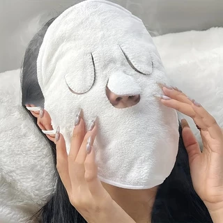 Hot Compress Face Towel Masks Reusable Facial Steamer Towel สําหรับร้อนเย็น Skin Care Moisturizing Face Steamer Beauty Facial Towel สําหรับ Home และร้านเสริมสวย