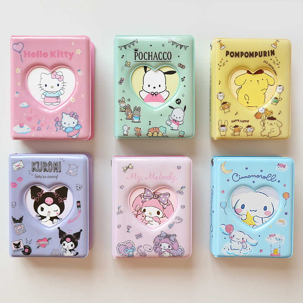 SANRIO น่ารัก ซานริโอ สมุดการ์ดสไตล์เดียวกัน ยูกุย สุนัขไอดอล สมุดเก็บการ์ดและการป้องกันขนาดเล็ก