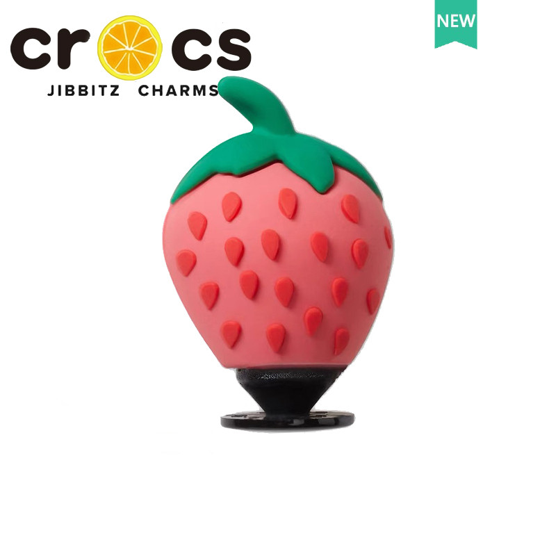JIBBITZ cross charms ตัวติดรองเท้า แครอท/สตรอเบอร์รี่3D ตัวติดรองเท้า cross