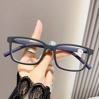 (+0~+400) แว่นสายตายาวป้องกันแสงสีฟ้าแว่นสายตายาวกรอบแว่นตาแฟชั่นหลายสีสายตายาวสําหรับผู้สูงอายุตาอ่าน