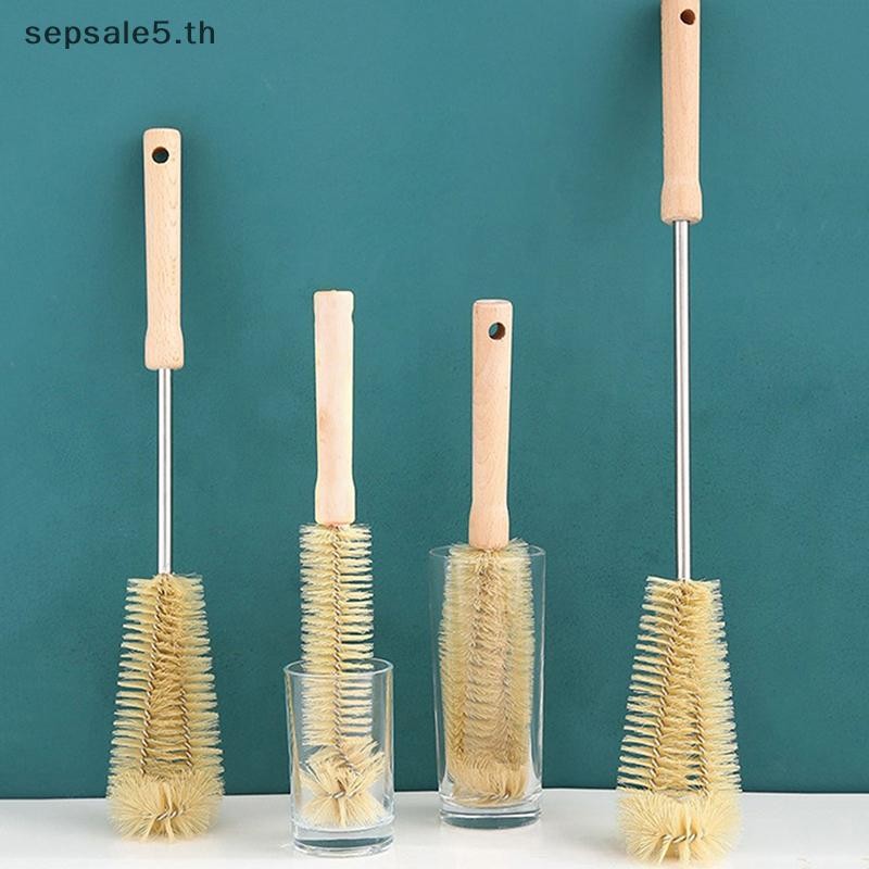 [บ้าน] Handle Bottle Cup Brush แปรงทําความสะอาดขวดแก้ว อุปกรณ์ครัว {th}