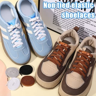 No Tie Shoe Laces Press Lock Shoelaces - เชือกผูกรองเท้าแบบปลดเร็วสำหรับกีฬาและกลางแจ้ง - ใช้ได้กับรองเท้าผ้าใบและบูทสำหรับผู้ใหญ่และเด็ก