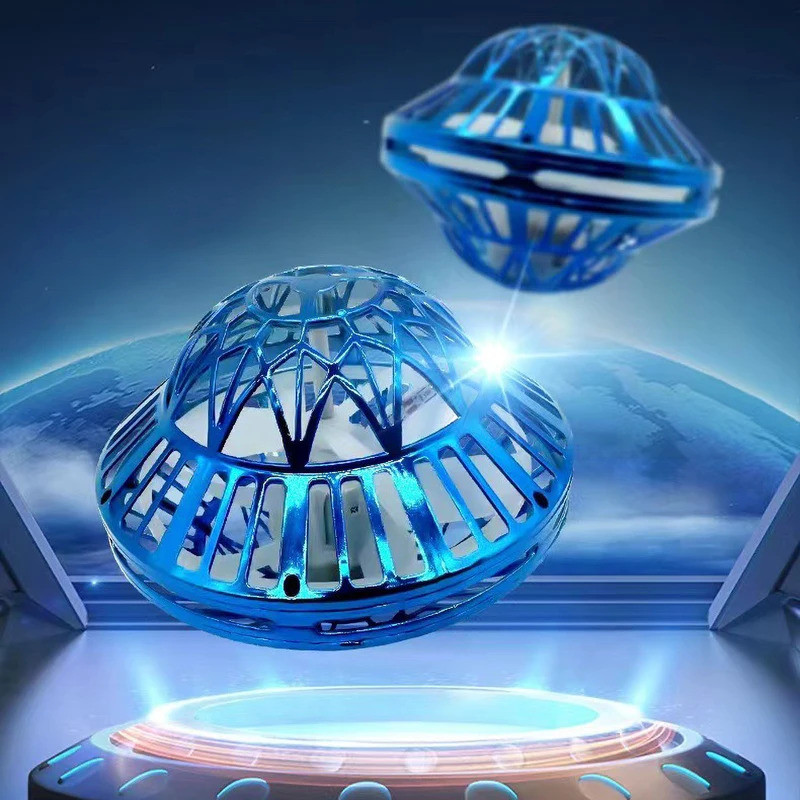 Flying Ball boomerang Fly ของเล่น Magic พร้อมไฟ LED Drone Hover Ball stress Release Flying SPINNER F