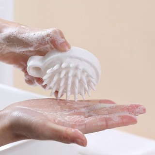 อุปกรณ์ดูแลเส้นผม นวดหนังศีรษะ มี 3 สี แปรงสระผม ซิลิโคน Sca…