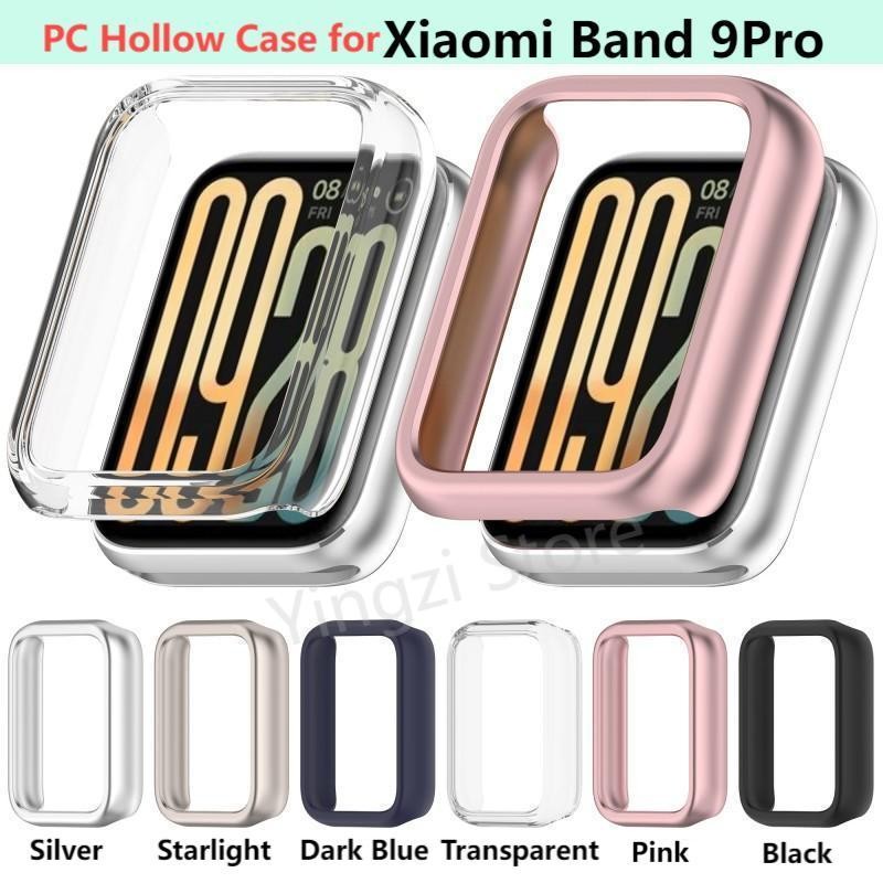 Pc Hollow สําหรับ Xiaomi Mi band 9 Pro สมาร์ทวอท์ชสายคล้องกันชนป้องกันหน้าจอสําหรับ Xiaomi Mi band9 
