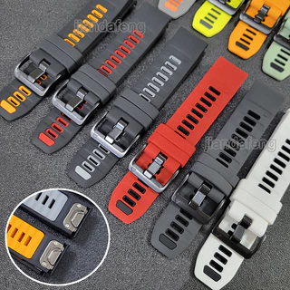 Quick Fit 22 มม.26 มม.ซิลิโคนสําหรับ Garmin Fenix 8 7 6 5 Fenix 7X 6X 5X Forerunner 965 935 945 745 Quatix 5 Descent mk1 mk2 Approach s62 s62 s70