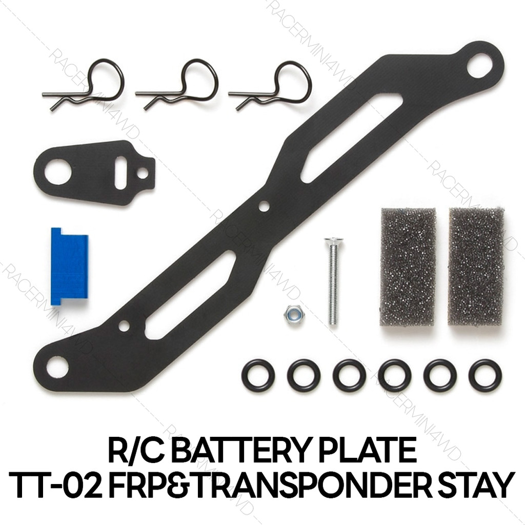TAMIYA TT-02 FRP Battery Plate & Transponder Stay Set 54555