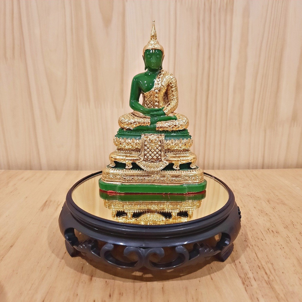 ฐานรองพระดำกลม เข้มขรึม ชั้นวางพระโมเดิร์น หิ้งพระพิฆเนศ เพิ่มศรัทธา รุ่น PSK01