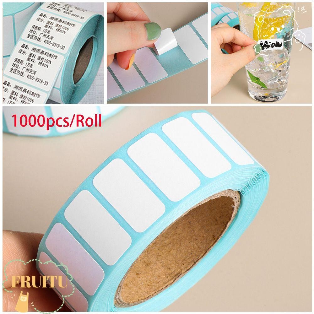 ผลไม้ 1000ชิ้น/ม้วนกระดาษกาวซูเปอร์มาร์เก็ตราคาพิมพ์ซัพพลายสะดวกแพคเกจฉลาก