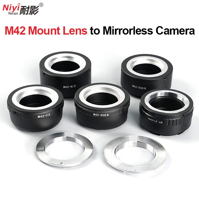 M42 Lens Adapter Camera Lens Convertor Adapter Ring for M42 Mount Lens to Sony E Nikon Z NIkon F Can