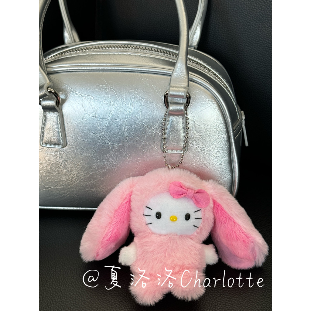 Hello Kitty Lop-Ear กระต่ายกระเป๋าจี้ตุ๊กตาน่ารักตุ๊กตากระเป๋านักเรียนจี้เครื่องประดับขนาดเล็กคู่ของขวัญ