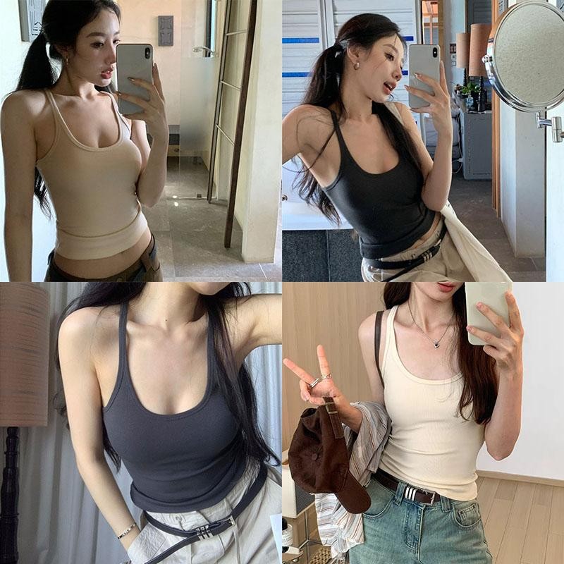 ลดกระหน่ำ สินค้าล็อตสุดท้าย!! เสื้อครอปผู้หญิง เสื้อกล้าม เสื้อสายเดี่ยวผู้หญิง เสื้อกล้ามสไตล์สาวฮอต