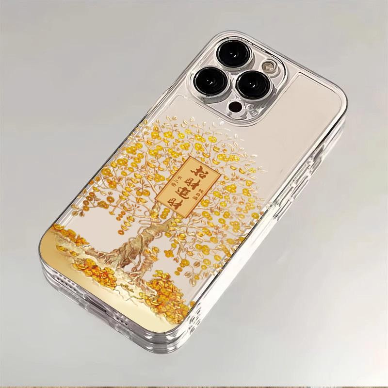Lucky Tree Genie Designเคสโทรศัพท์สําหรับXiaomi Poco X6 X3 X5 F5 M6 F6 Pro F3 Mi 14T 13T 15 12T 11T Pro Mi 11 Lite 5G NE Rich GeniusรูปแบบClear Softป้องกันกรณี