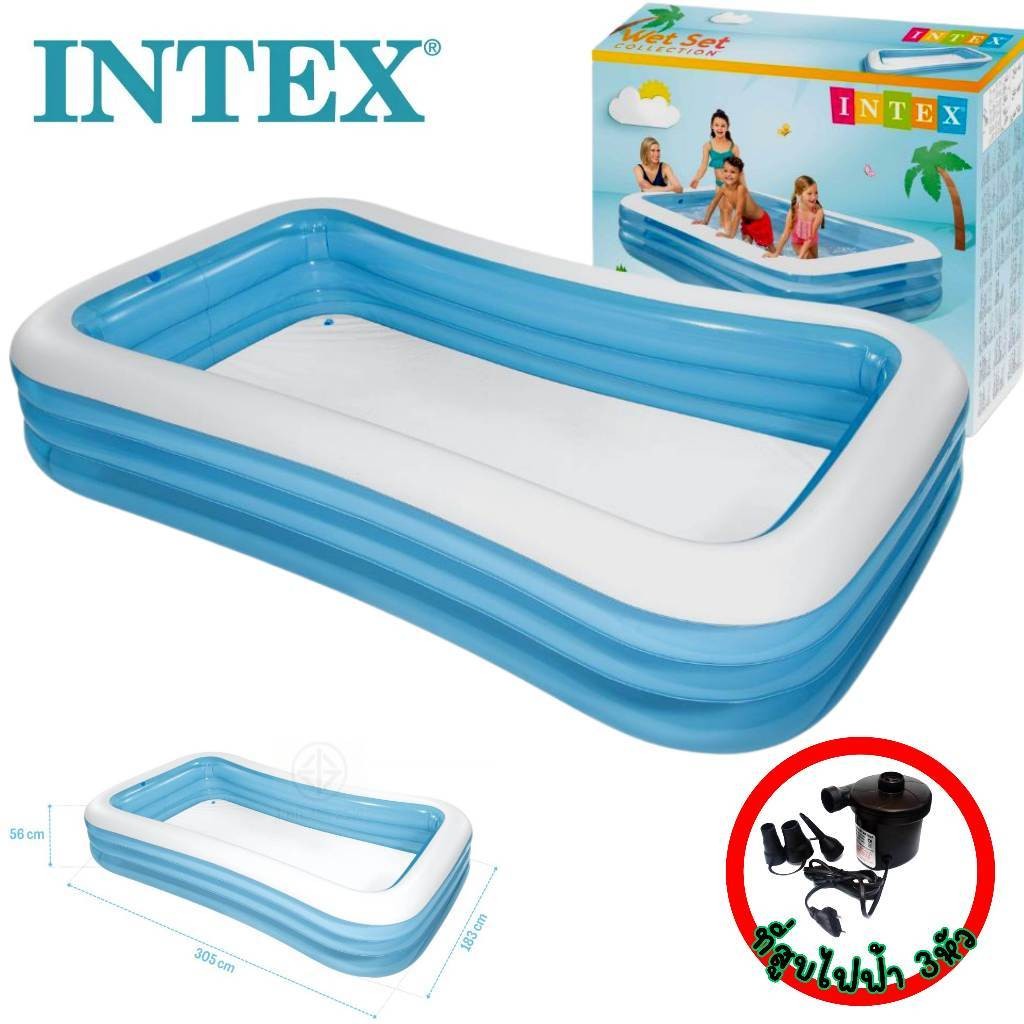 แถมฟรี ห่วงยาง สระน้ำเป่าลม INTEX ของแท้ พร้อมส่งจากไทย/มีตัวเลือกยี่ห้ออื่น