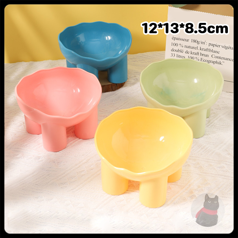 พร้อมส่ง✅ชามให้อาหารแมว ชามให้อาหารสุนัข พร้อมขาตั้ง ชามใส่อาหารสำหรับสัตว์เลี้ยง มีสีให้เลือก 4 สี