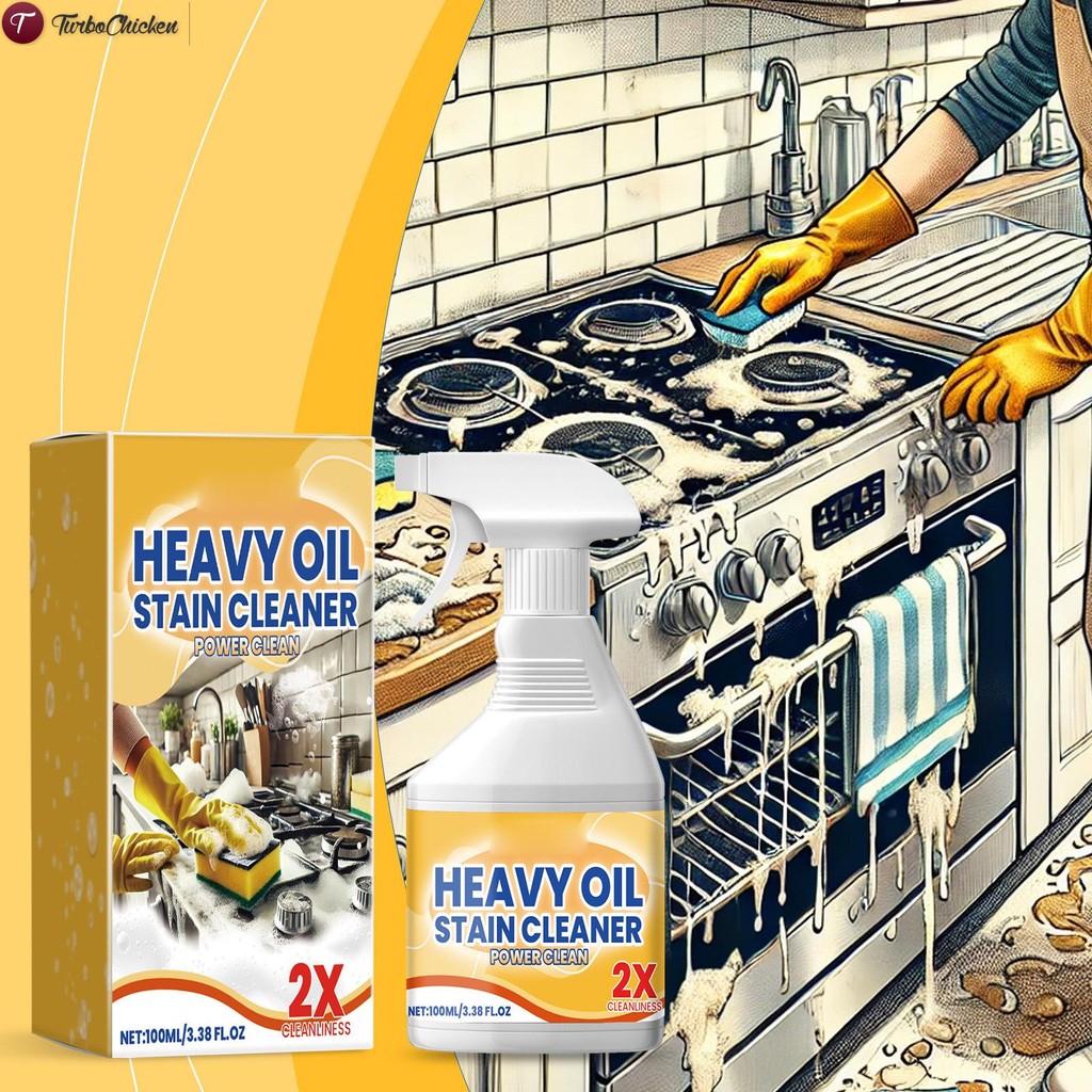 Kitchen Heavy Oil Stain Cleaner Stubborn Grease & Grime Remover
