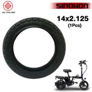 SINOHON ยางนอกรถจักรยานไฟฟ้า 14-2.125 ( Tubeless ) จักรยานไฟฟ้าพับได้ ขอบ ยางกันลื่นสูญญากาศ เนื้อยางคุณภาพดี ทนทาน