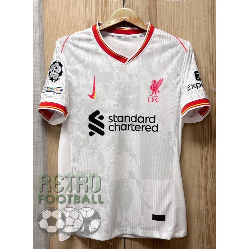 เสื้อฟุตบอล ลิเวอร์พลู Third ชุดสาม เกรดนักเตะ [ PLAYER ] 2024/25 ฟลูออฟชั่นUCL พร้อมชื่อเบอร์นักเตะครบทุกคนในทีม