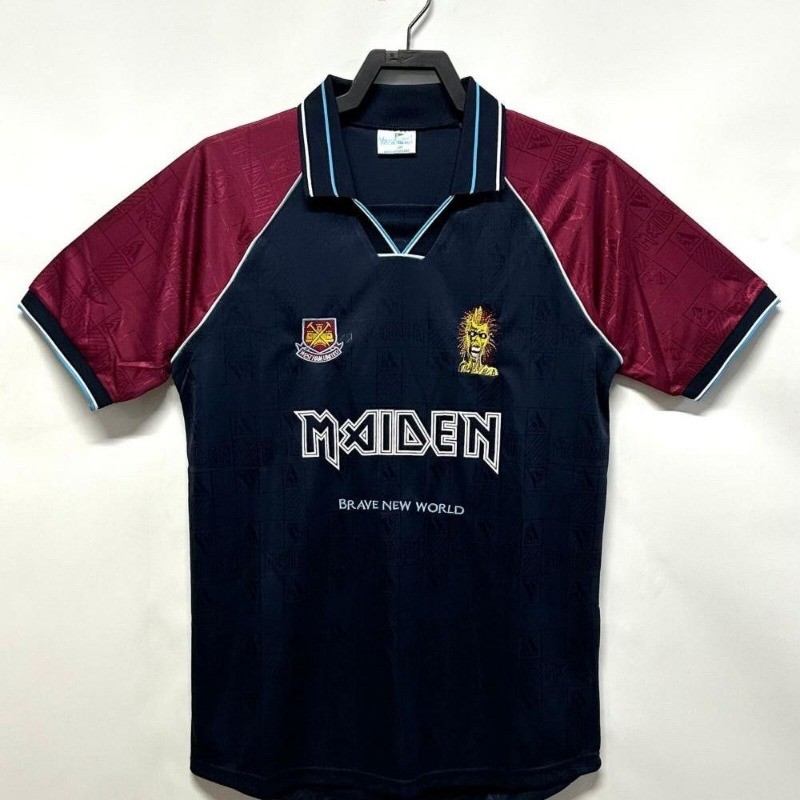 1999 West Ham United Home Jersey เสื้อฟุตบอลแขนสั้นย้อนยุค