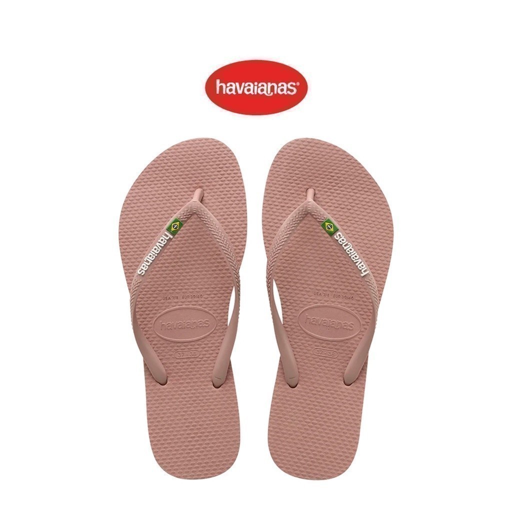 HAVAIANAS รองเท้าแตะผู้หญิง Slim Brasil Flip Flops CROCUS ROSE 41407133544F_C3PIXX