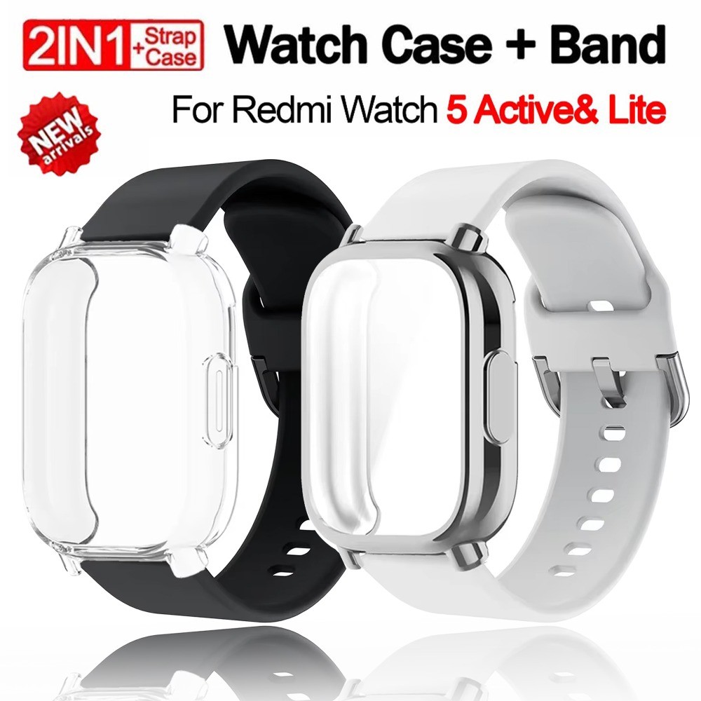 สายซิลิโคน redmi watch active 5 strap ,redmi watch lite 5 strap ,redmi watch lite 5 case,redmi watch