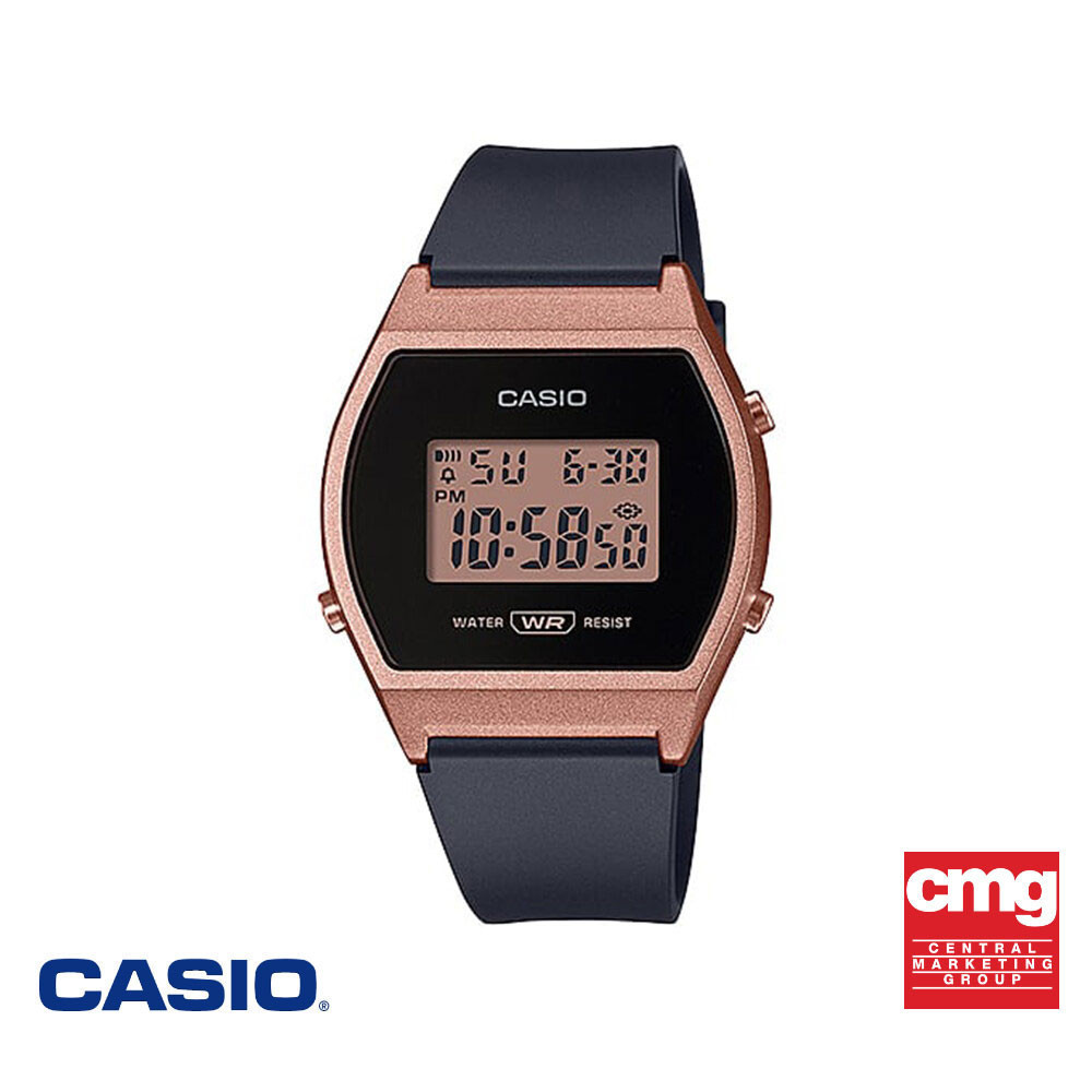 CASIO นาฬิกาข้อมือ CASIO รุ่น LW-204-1ADF วัสดุเรซิ่น สีดำ
