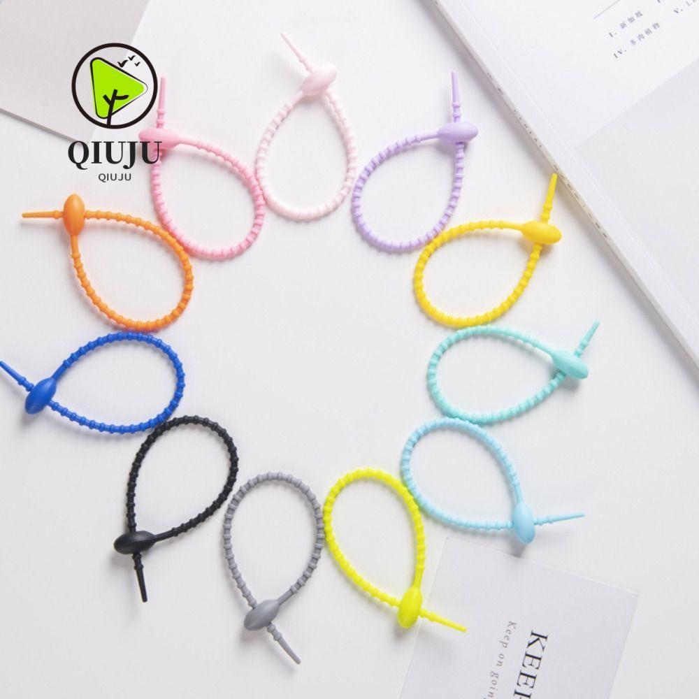 ชิวจู 3ชิ้นสดหัวเข็มขัดผูกสาย,ลูกอมสีวัสดุซิลิโคนผูก,คลาสสิกนํามาใช้ใหม่ตาดขั้วรูปร่างที่สําคัญเชือกเส้นเล็กลวดมัด