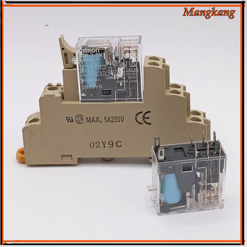 ของใหม่!  G2R-2-SN 24VDC รีเลย์ ทั้งชุด รีเลย์พร้อมขาเสียบ ซ็อกเก็ต G2R-2-SN 24VDC
