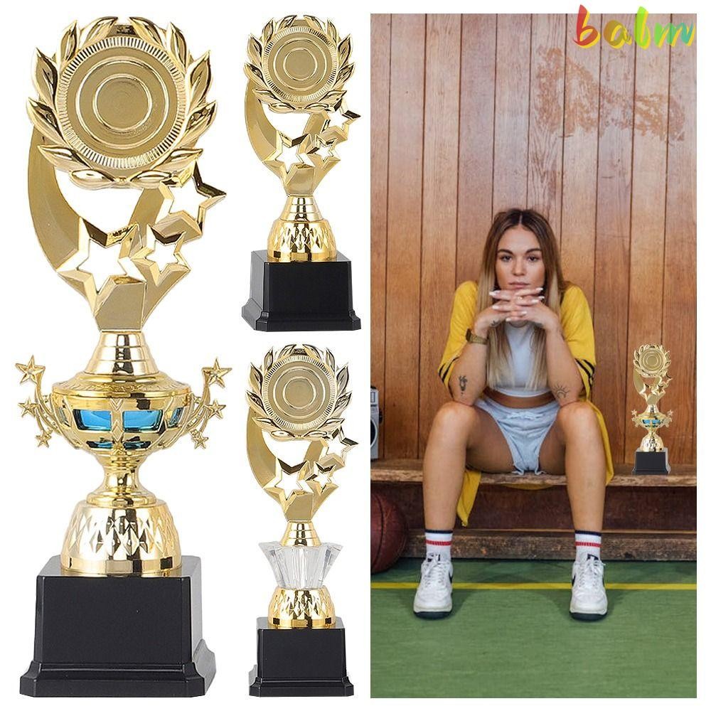รางวัลบาล์มถ้วยรางวัล,ถ้วยรางวัลพลาสติกสีทอง,ของที่ระลึกงานฝีมือดาวคุณภาพสูงฟุตบอลรูปปั้นทองขนาดเล็กเด็กรางวัลกีฬา