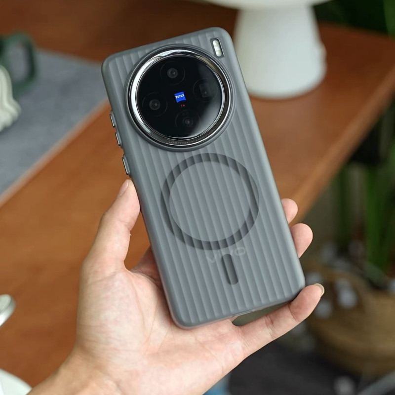 กรณีแม่เหล็กสําหรับvivo X200 Pro MiniกรณีSafe Matte Clearกระเป๋าเดินทางลายฝาครอบโทรศัพท์สําหรับVivo X 100 Ultra X100S Pro Hard Shell