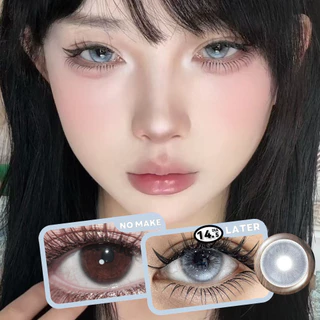 Graded 2 ชิ้น/1 คู่ Watery Color คอนแทคเลนส์ 14.5 มม. Softlens