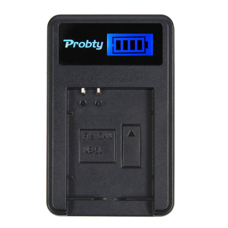 Probty NB-5L NB5L NB 5L LCD Battery Charger for Canon Powershot S100  SX230 HS SX210 ISSD790 IS SD95