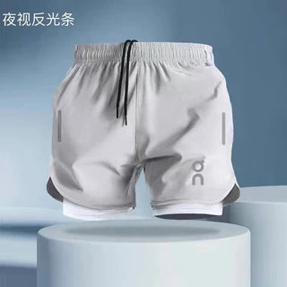 【Ready Stock】 On Sports Shorts Summer Track and Field Men's and Women's Running Track and Field Training Lining Marathon Quick-Drying Anti-Exposure Shorts Tide hoem