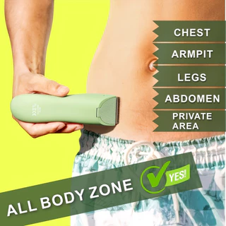 Professional Body hair Trimmer, Groin & Body Manscape Trimmer สําหรับชาย,เครื่องโกนหนวดไฟฟ้าเปลี่ยนใบมีดเซรามิค Groomer, Pubic Grooming Clipper ชายมีดโกนกันน้ํา Biki